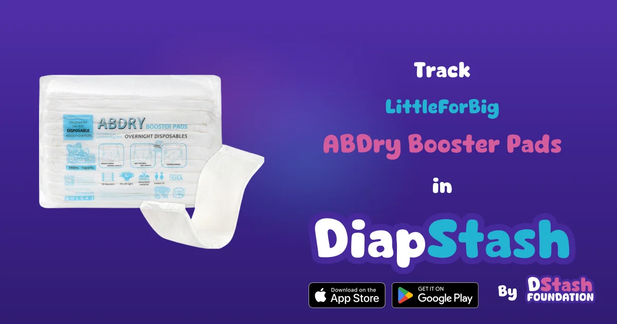 ABDry Booster Pads - LittleForBig | DiapStash Catalog